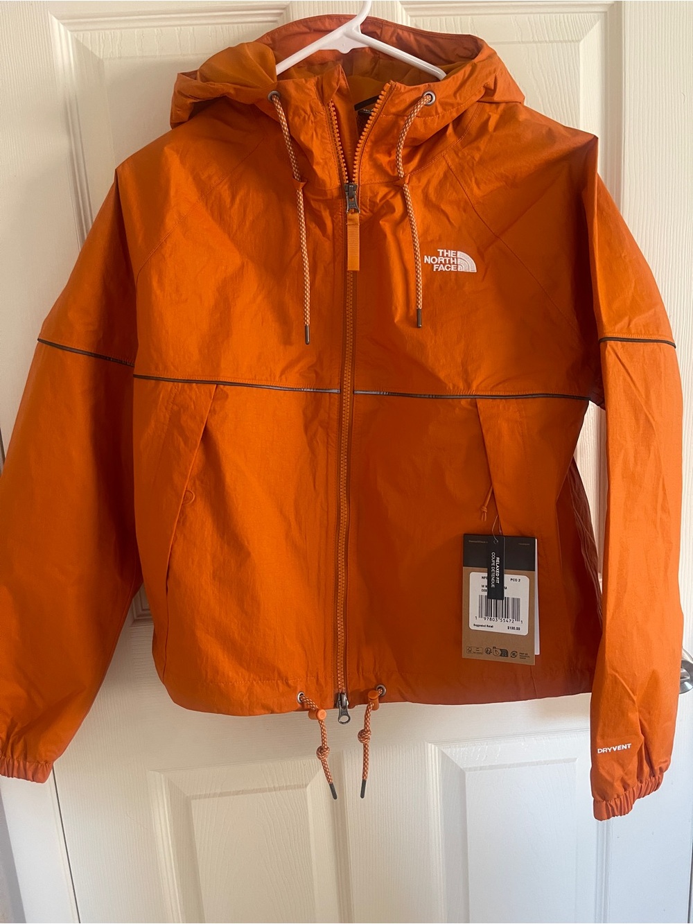 The North Face Women’s Hooded Windbreaker Jacket - Orange